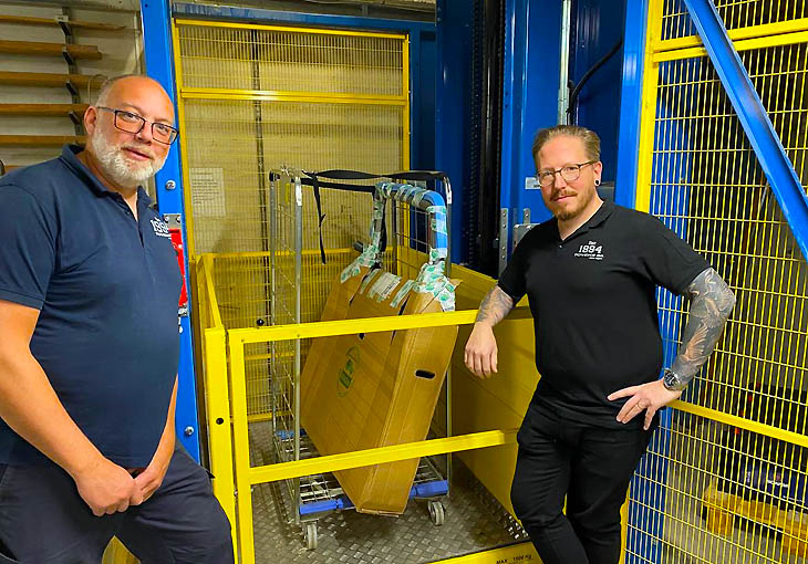 Patrik Brandt y Marcus Andersson en Toveks con su MDL I seguro y que ahorra tiempo